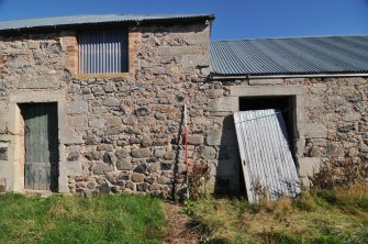 Historic building survey, E Range, W-facing elevation, overlapping shots, Crunklaw Steading, near Duns, Scottish Borders