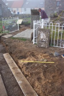 Environment Improvement Project, Scottish Seabird Centre, North Berwick, Trench 2 pre excavation