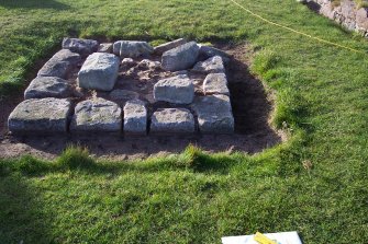 Environment Improvement Project, Scottish Seabird Centre, North Berwick, Trench 4 pre excavation