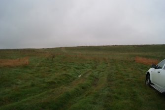 Archaeological mitigation works, Corridor created to restrict damage to Site 52, Langhope Rig Windfarm Grid Connect, near Hawick