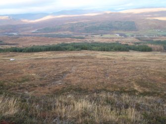 Cultural heritage assessment, General shot across width of route, Beinneun Wind Farm Grid Connection, Highland