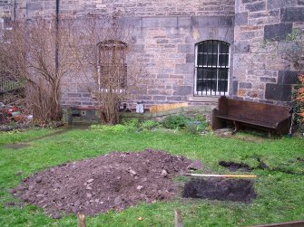 Watching Brief, Trench 2 general location, St Mary's Parish Church, Edinburgh