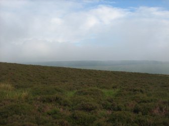 Field survey of planting areas and receptors, SM2186, Finnarts Hill enclosure, looking towards SSE, from NNW, Glen App Wind Farm, South of Ballantrae, South Ayrsh