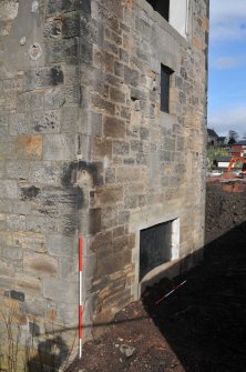 Standing building recording, External SE corner, general shots, Path Brae, Kirkliston