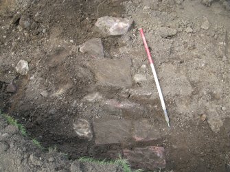 Archaeological evaluation, Trench 5 box drain, Merchiston Castle School, 294 Colinton Road, Edinburgh