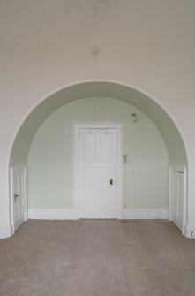 Detail of entrance door in domed room.