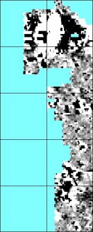 Processed magnetometry image for Area3 with grids overlaid for georectification