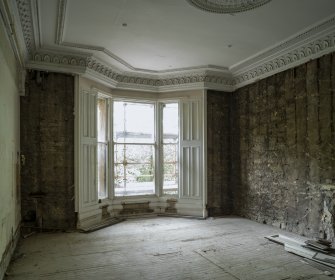 Interior view showing North Room on first floor of No 17 Belhaven Terrace West, Glasgow.