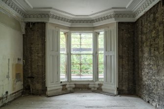 Interior view of North Room on first floor of No 17 Belhaven Terrace West, Glasgow.