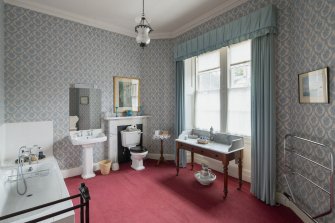 Interior view showing Courtyard Bathroom on second floor, Brechin Castle.