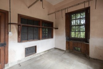 Interior view showing Dairy Room on ground floor, Brechin Castle.