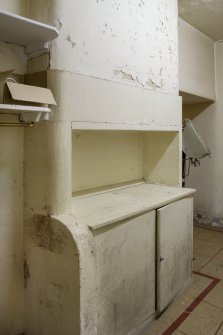 Interior view showing Boot Room on ground floor, Brechin Castle.