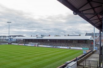 General view of the east covered terracing taken from the south west. 