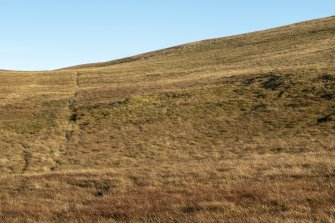 General view of Midfield burnt mound, Mousa, looking SE