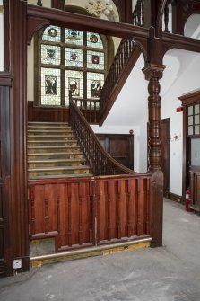 Interior.  Ground Floor.  Hallway.  Main staircase.