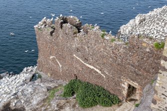 Detail of castle wall taken from the north east.