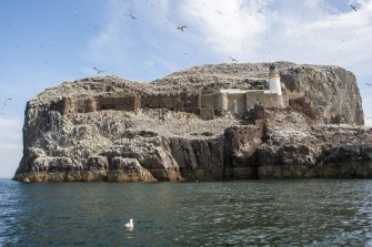 General view of the Bass Rock taken from the south.