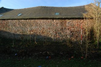 Standing building recording, Consecutive overlapping shots of the E-facing elevation, Polwarth Crofts, Scottish Borders