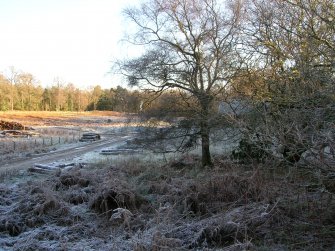 Environmental statement, Panorama of development area from W, Rohallion Castle, Dunkeld