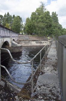 View from north east showing drainage outlets
