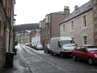 General view from north-west showing Castle Street, Port Bannatyne, Bute.