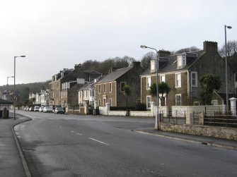 General view from north-east showing Ardbeg Road, Ardbeg, Rothesay, Bute.