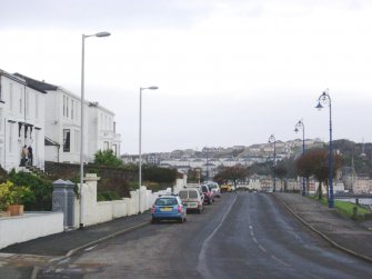 General view from north-east along Mount Stuart Road, Rothesay, Bute.