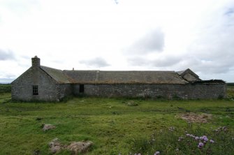 Standing building survey, General panoramic view of Stroupster from the NE, Stroupster Farm, Caithness