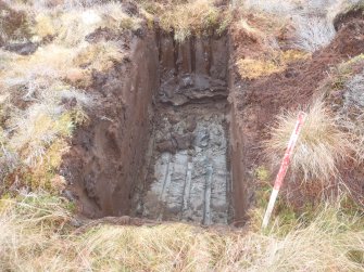 Watching brief, Trial pit 65, Site investigation, Stroupster Farm, Caithness