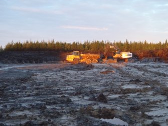 Watching brief, Sunrise at work, Construction, Stroupster Farm, Caithness