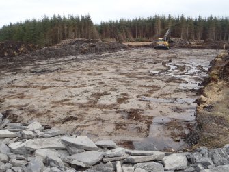 Watching brief, Turbine F, area fully stripped, Construction, Stroupster Farm, Caithness