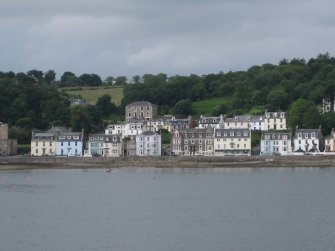 General view from east showing Nos 1-11 Argyle Place and Nos 5-29 Argyle Terrace, Rothesay, Bute.