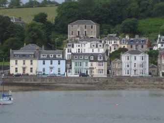 General view from east showing Nos 1-5 Argyle Place and Nos 5-15 Argyle Terrace, Rothesay, Bute.