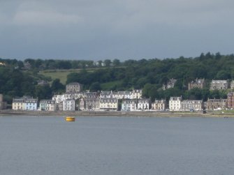 General view from east showing Argyle Place, Rothesay, Bute.