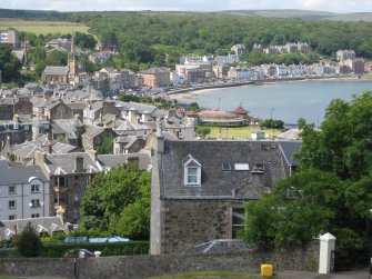 General view from east showing town centre, Rothesay, Bute.