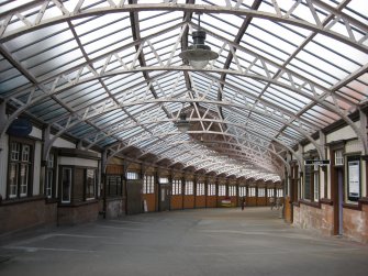 General view along walkway from station to ferry terminal at Wemyss Bay Railway Station and Pier.