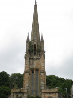 View from north-east showing West Free Church, Argyle Street, Rothesay, Bute.