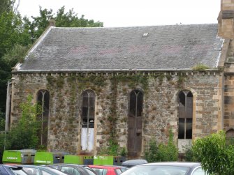 View of south-west elevation of West Free Church, Argyle Street, Rothesay, Bute.