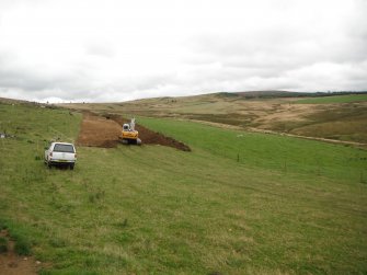 Watching brief, Final part of trackway stripping in area around 116, Clashindarroch Windfarm, Aberdeenshire
