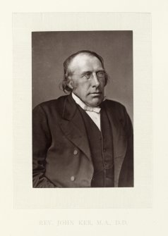 Portrait of Rev. John Ker, Sydney Place United Presbyterian Church, Glasgow.