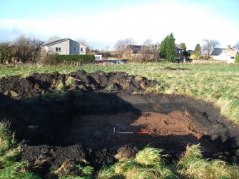 Archaeological evaluation, Trench 1 post-excavation, Site 9, Borders Railway Project