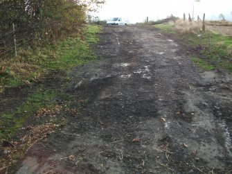 Archaeological evaluation, Road After Final Cleaning, Site 13, Borders Railway Project