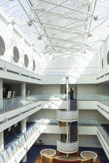 Interior view showing atrium at first-floor level of Nos 113-115 Dundas Street, Edinburgh.