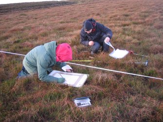 Ground penetrating radar survey, Biostratigraphic recording at Oliclate Site A, Loch of Yarrows, Highland