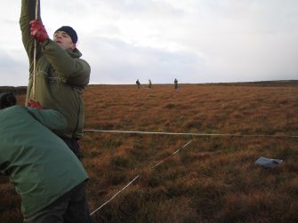 Ground penetrating radar survey, Peat probing and GPR survey at Oliclate Site A, Loch of Yarrows, Highland