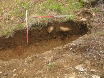 Excavation, Detail of section, Replacement Overhead Line (YX route), Ben Cruachan Hydro Power Station to Dalmally Substation, Argyll and Bute