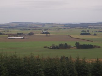 Cultural heritage assessment, View of Cat Cairn (SM) from Black Cairn (SM), Proposed wind farm at Hill of Rothmaise, Meikle Wartle, Inverurie, Aberdeenshire