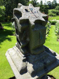 View of top of sundial from NE.