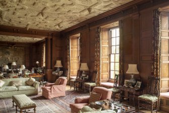 Interior view showing Drawing Room on first floor, Brechin Castle.