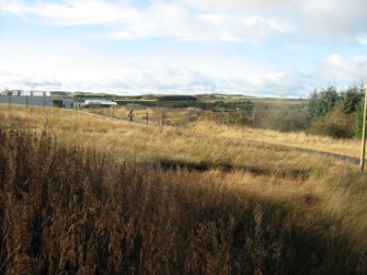 Cultural heritage assessment, General shot showing single turbine just outside development area, Proposed wind turbines at Brownhill Farm, Shotts, North Lanarkshire
